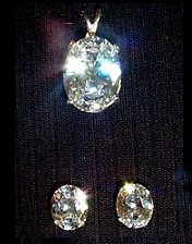 Cubic Zirconium pendants and earrings