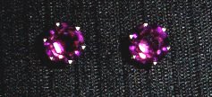 cubic zirconium, cz, crystal, amethyst, sterling silver, mount, tiffany, earrings, swarovski crystal