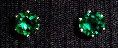 cubic zirconium, cz, crystal, emerald, sterling silver, mount, tiffany, earrings, swarovski crystal