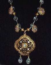 morocco, necklace, earrings, bracelet, hand made, pendant, crystal beads, czech glass, arouraborealis, swarovski crystals, gold tone, charm, dangle