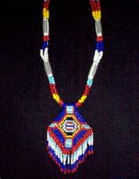 necklace, handmade jewelry, custom jewelry, bracelet, earrings, glass sead beads, native american design, triple strand, resin bone beads, choker, silvertone magnetic closure