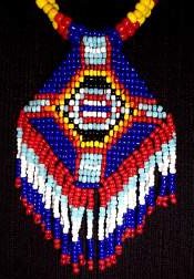 necklace, handmade jewelry, custom jewelry, bracelet, earrings, glass sead beads, native american design, triple strand, resin bone beads, choker, silvertone magnetic closure