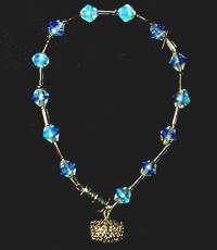 necklace, handmade, custom jewelry, bracelet, earrings, pendant, blue moon quartz, sterling silver, Swarovski Crystals, crypto-crystalline, gem, Kadenski Collection, round, snowflake cut, Brazil