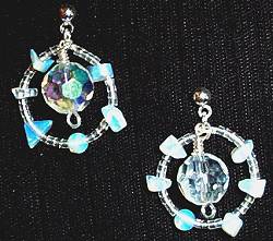 necklace, handmade, custom jewelry, bracelet, earrings, pendant, opal, sterling silver, lab grown, oval, crystals, czech glass, silver tube, seed beads, lotus toggle closure