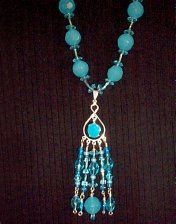 hand made, jewelry, necklace, earrings, bracelet, pendant, pearls, crystals, czech glass, silver plated, brazilian paraiba chalcedony, gem of the ocean
