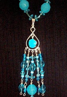 necklace, handmade, custom jewelry, bracelet, earrings, pendant, rare, oval, brazilian, paraiba, chalcendony, sterling silver, magnetic closure, crystal beads, czech glass, silvertone