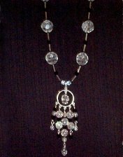hand made, jewelry, necklace, earrings, bracelet, pendant, pearls, crystals, czech glass, tourmalinated quartz, cystals, black jet